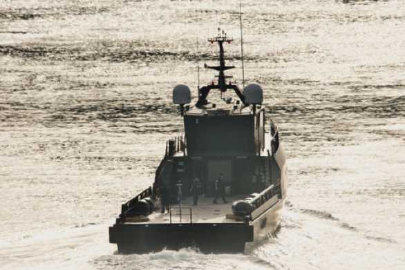 05 September 2023 - 08:56:37

-----------------------
Royal Navy experimental vessel XV Patrick Blackett departs Dartmouth